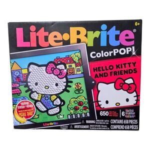 Lite-Brite ColorPOP Hello Kitty and Friends 650 Mini Pegs HD Screen NEW Sealed